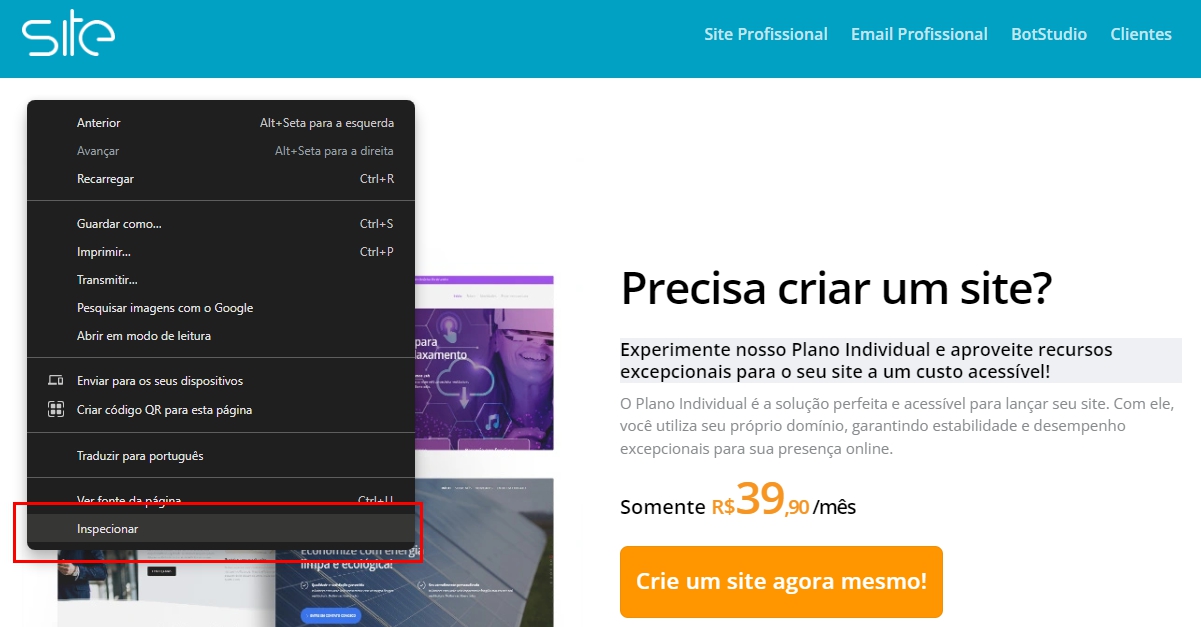 Inspecionar Chrome